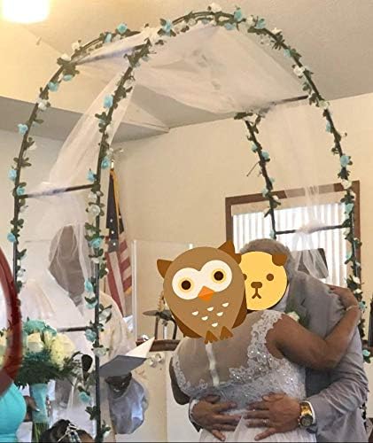 Miracliy 5Pcs 41FT Blue and White Flower Garland Artificial Rose Arch Vines Fake Spring Floral Garland for Flower Wall Backdrop Wedding Mothers Day Garden Tea Party Decoration