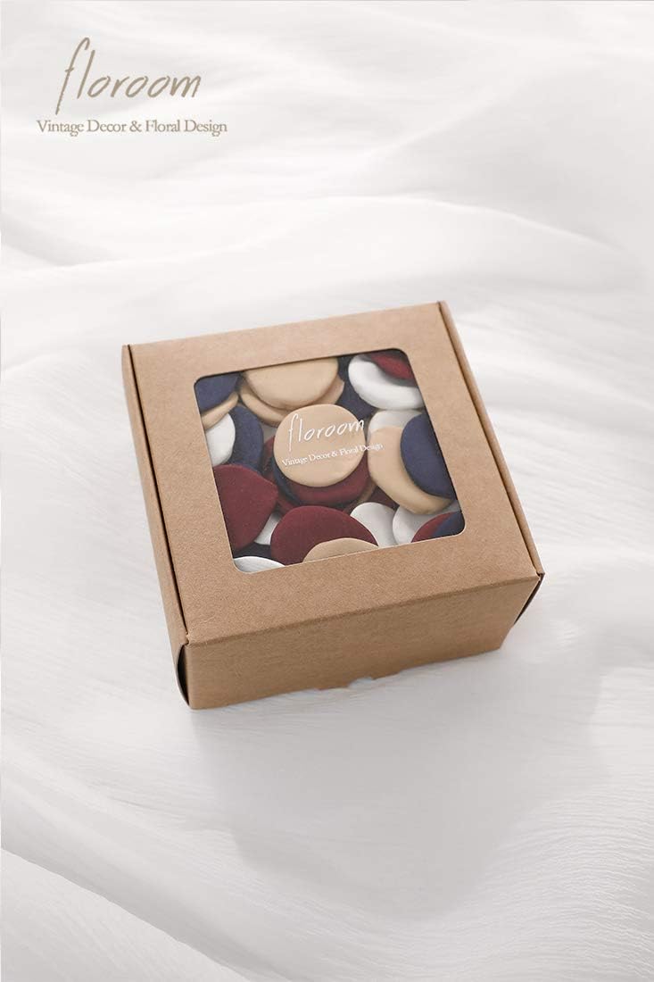 Floroom 300pcs Rose Petals Burgundy Navy Faux Silk Flower Petals for Wedding Flower Girl Basket Aisle Runner Scatter Dinner Table Centerpieces Party Confetti Bridal Shower Romantic Night Decoration