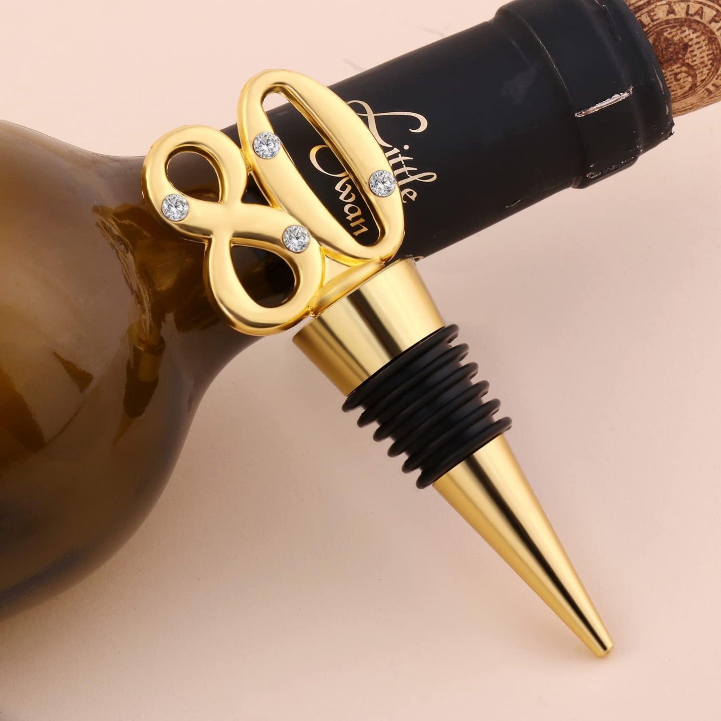 24 Pack 80th Birthday Favors For Guests-80 Years Old Wine Bottle Stoppers With Gift Box For 80th Wedding Anniversary Party Favor Decoration Souvenirs