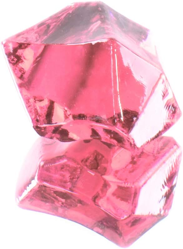 Super Z Outlet Acrylic Color Ice Rock Crystals Treasure Gems for Table Scatters, Vase Fillers, Event, Wedding, Arts & Crafts, Birthday Decoration Favor - 190 Pieces - Pink