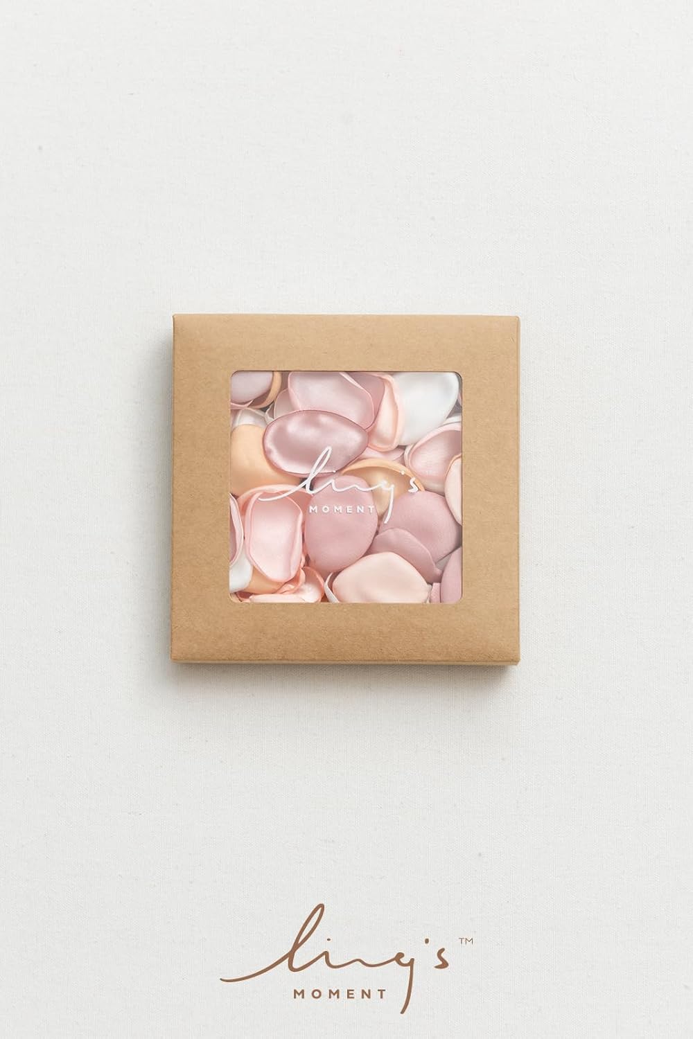 Ling's Moment Rose Petals, Silk Flower Petals for Wedding/Aisle/Flower Girl Baskets/Table Centerpiece Décor,etc.Pink Gold 200pcs