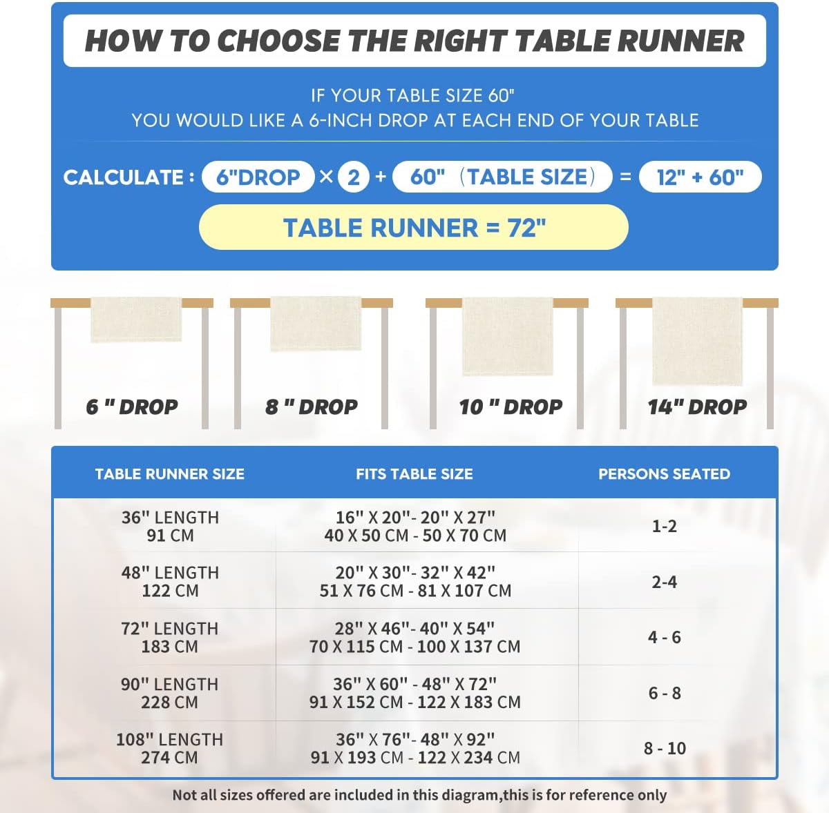 Artoid Mode Black Snowman Snowflake Let it Snow Winter Table Runner, Christmas Kitchen Dining Table Decoration for Home Party Decor 13x120 Inch