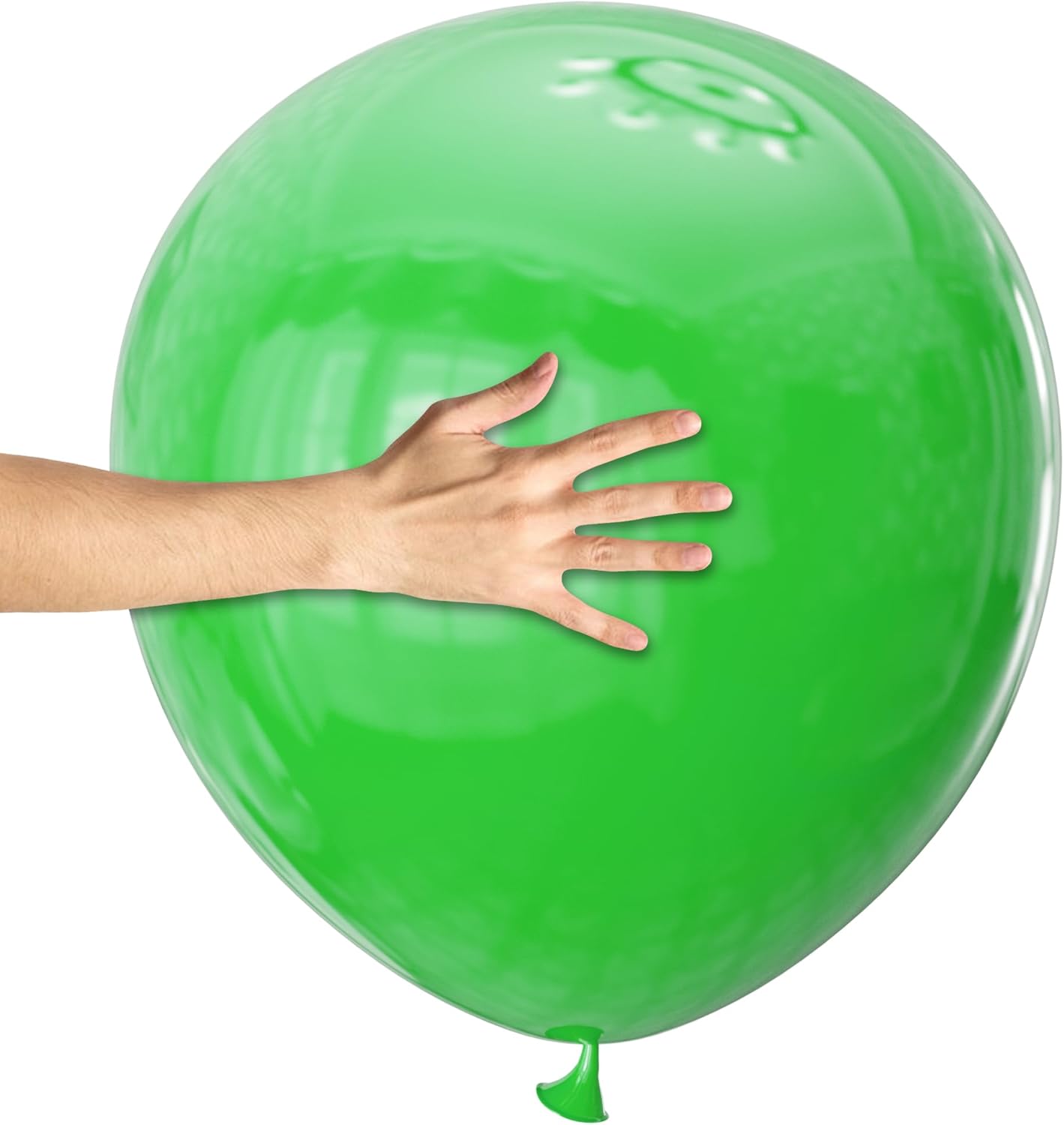 KAWKALSH 32 Pack 18 Inch Green Latex Balloons - Premium Quality, High Float Time for Parties, Events, Decorations (Vibrant Green)