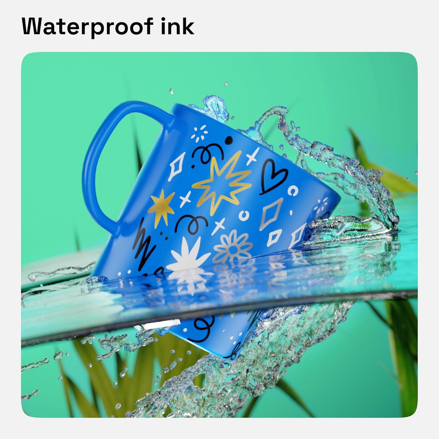 ARTISTRO 2 Black & White Permanent Marker - Waterproof Markers for Tire, Fabric, Rocks, Glass, Ceramic, Wood, Paper - Oil Based Paint Pens - Extra-Fine Tip 0.7mm