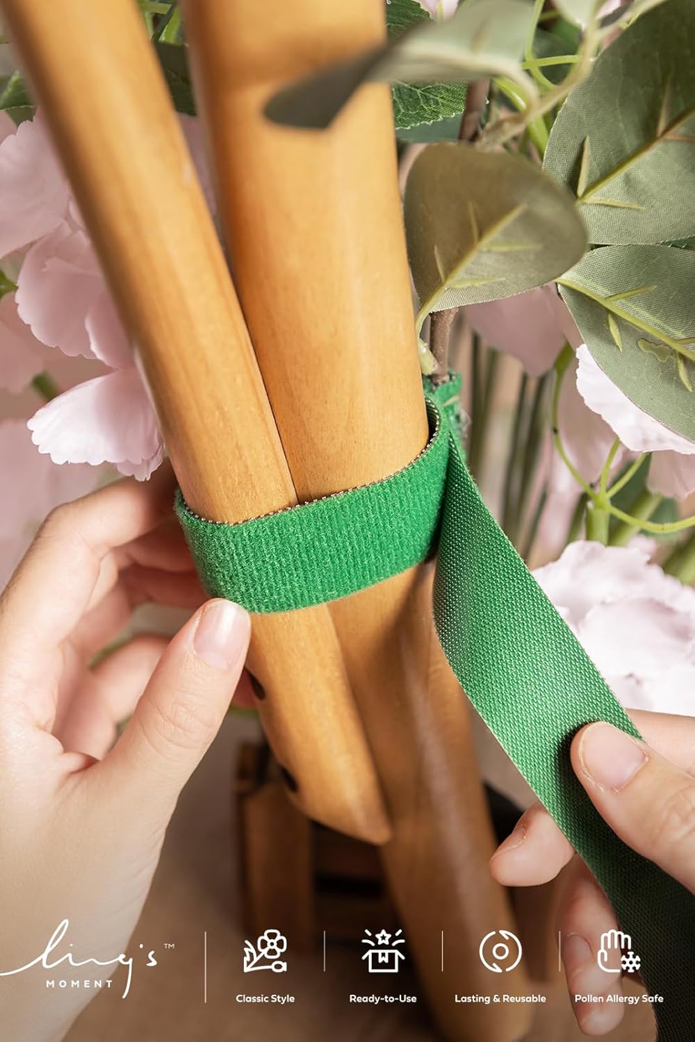 Ling's Moment 17.5" Tall Standing Artificial Flowers Arrangements 4 pcs Wedding Aisle Runner Chair Decorations Blush & Pink Centerpieces for Ceremony Reception Rose Floral Party Outdoor