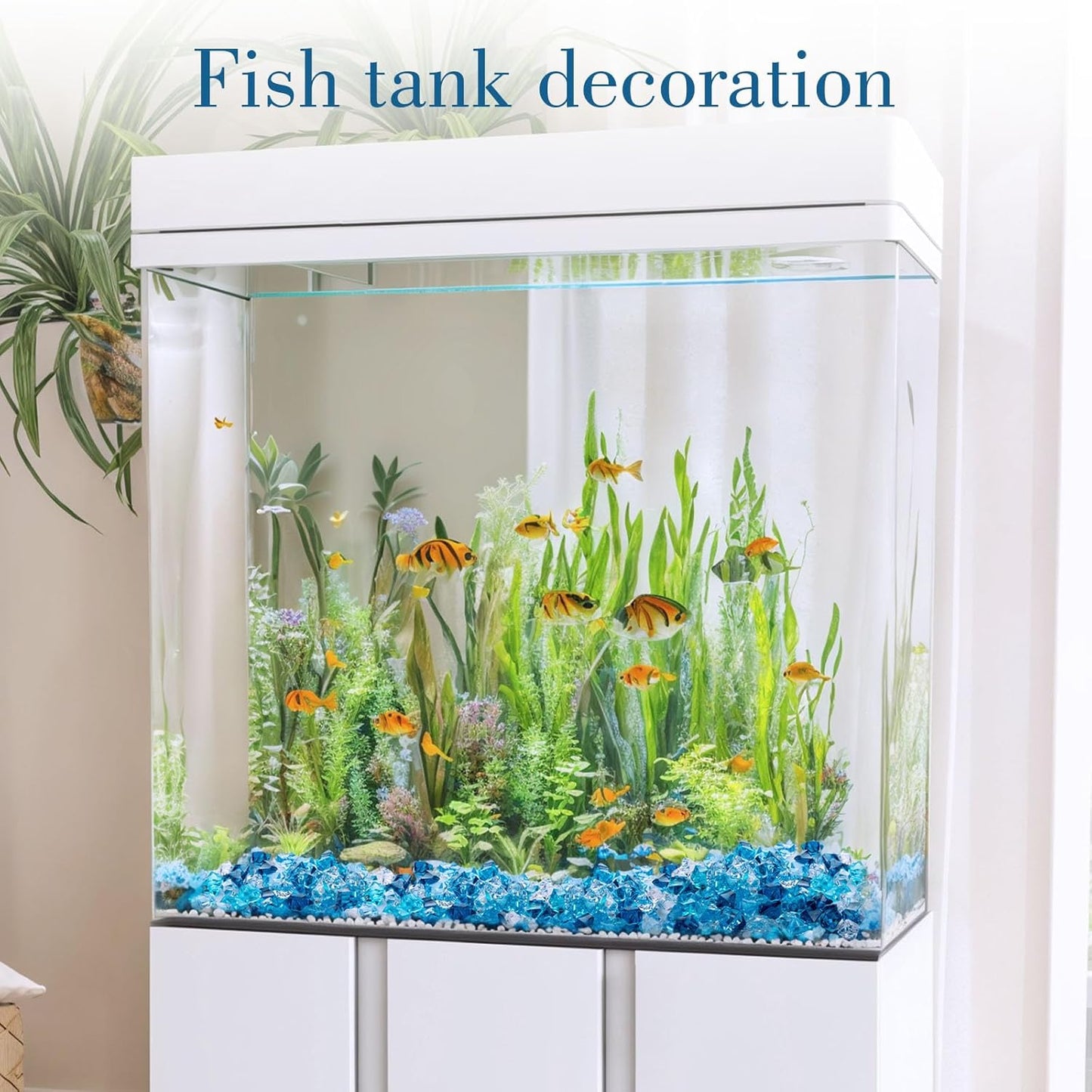 DomeStar 500PCS Fake Ice, Assorted Acrylic Glass Beads,Vase Fillers Fish Tank Decor Table Scatter Decoration