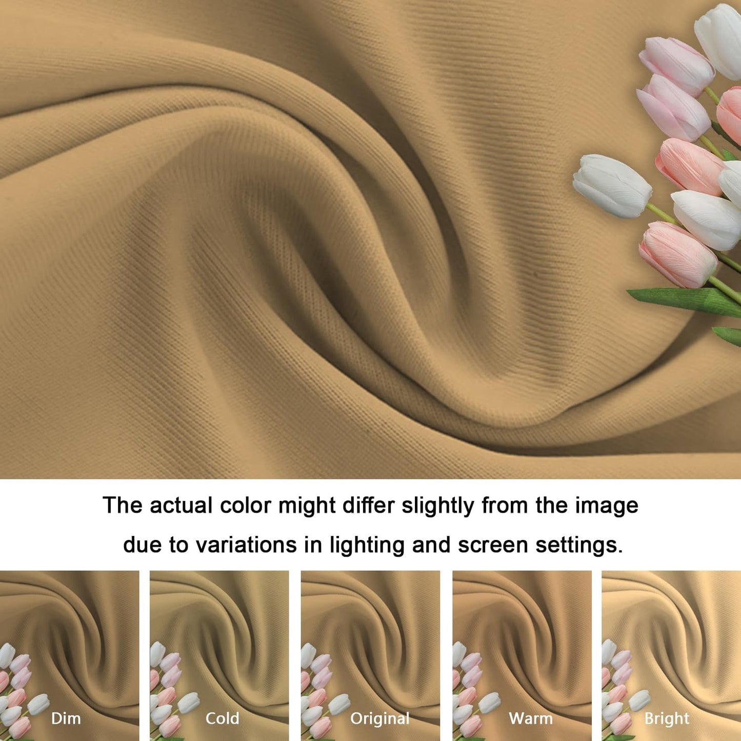 Khaki Wedding Arch Cover 6FT Spandex Arches Cover Brown Round Top Chiara Backdrop Cover Tan Arch Frame Fabric Double Sided Arched Covers for Baby Shower Birthday Party Decoration