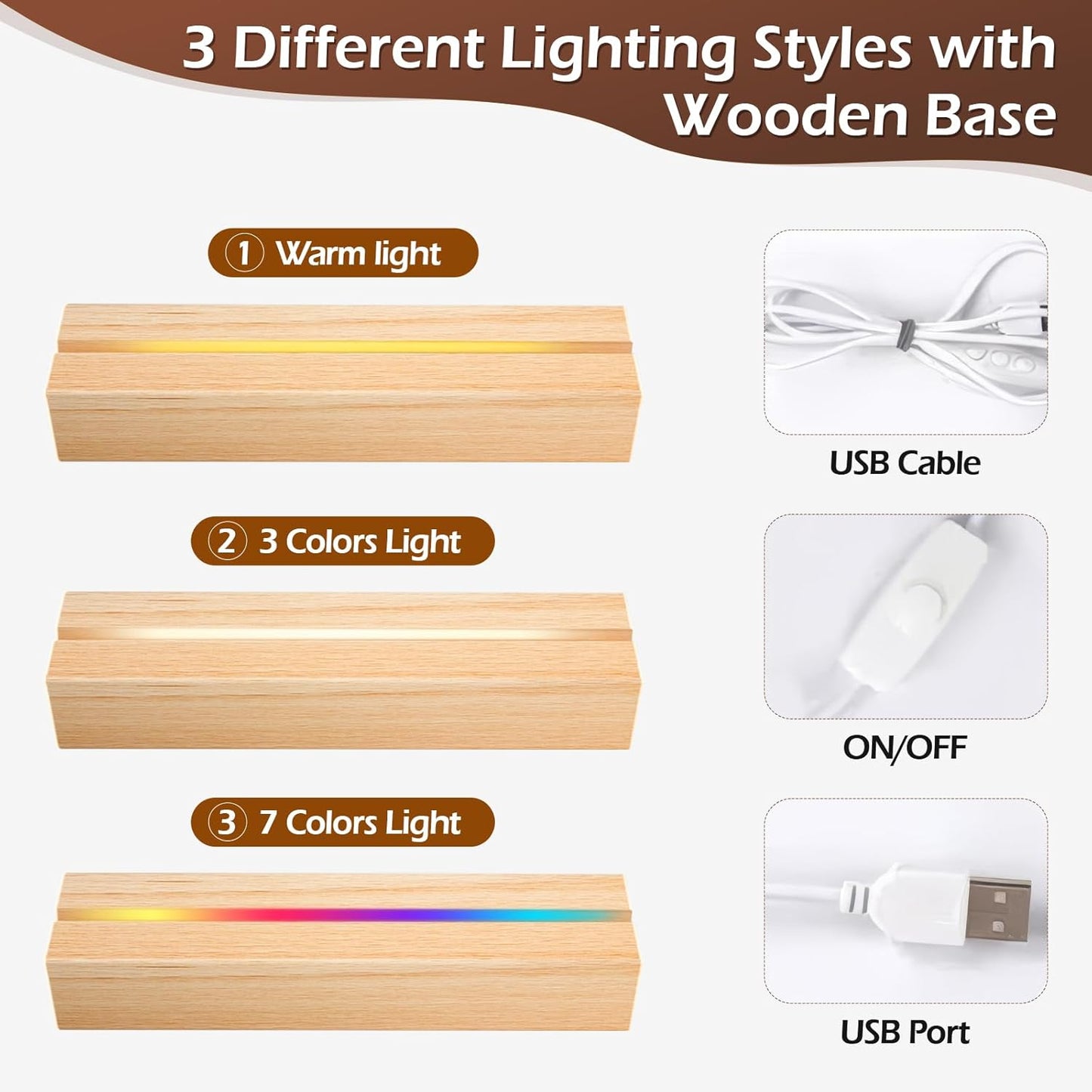 Custom Picture Frames with Photo, Personalized Photo Frame with Night Light, Customized Picture Frames, Personalized Anniversary Birthday Gifts for Women Men Her Him Girlfriend Boyfriend Couple