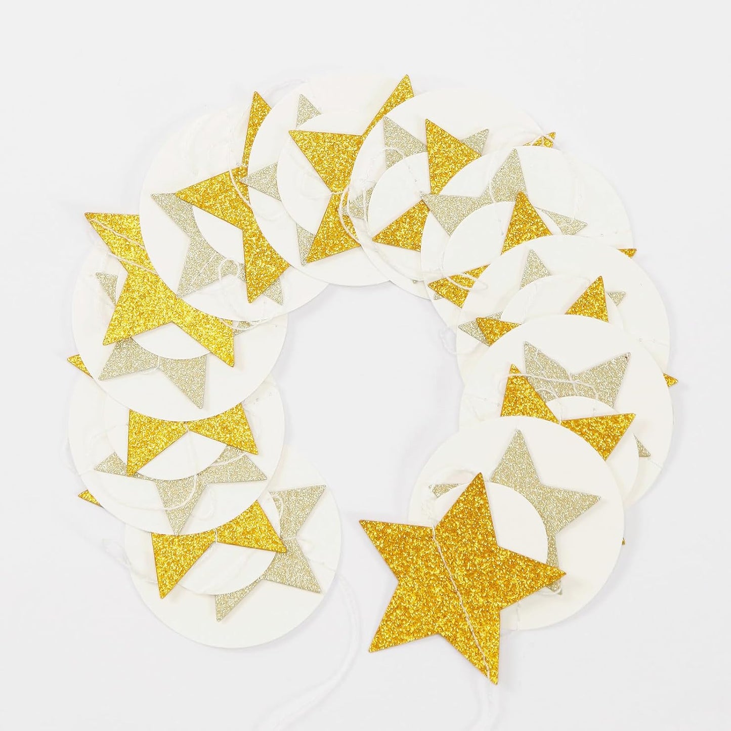 White-Gold Wedding Engagement Party-Decorations Garland - 52Ft Boho Anniversary Brunch Hanging Decoration Streamers Banner, Bachelorette Neutral Baby Bridal Shower Birthday Decor Panduola