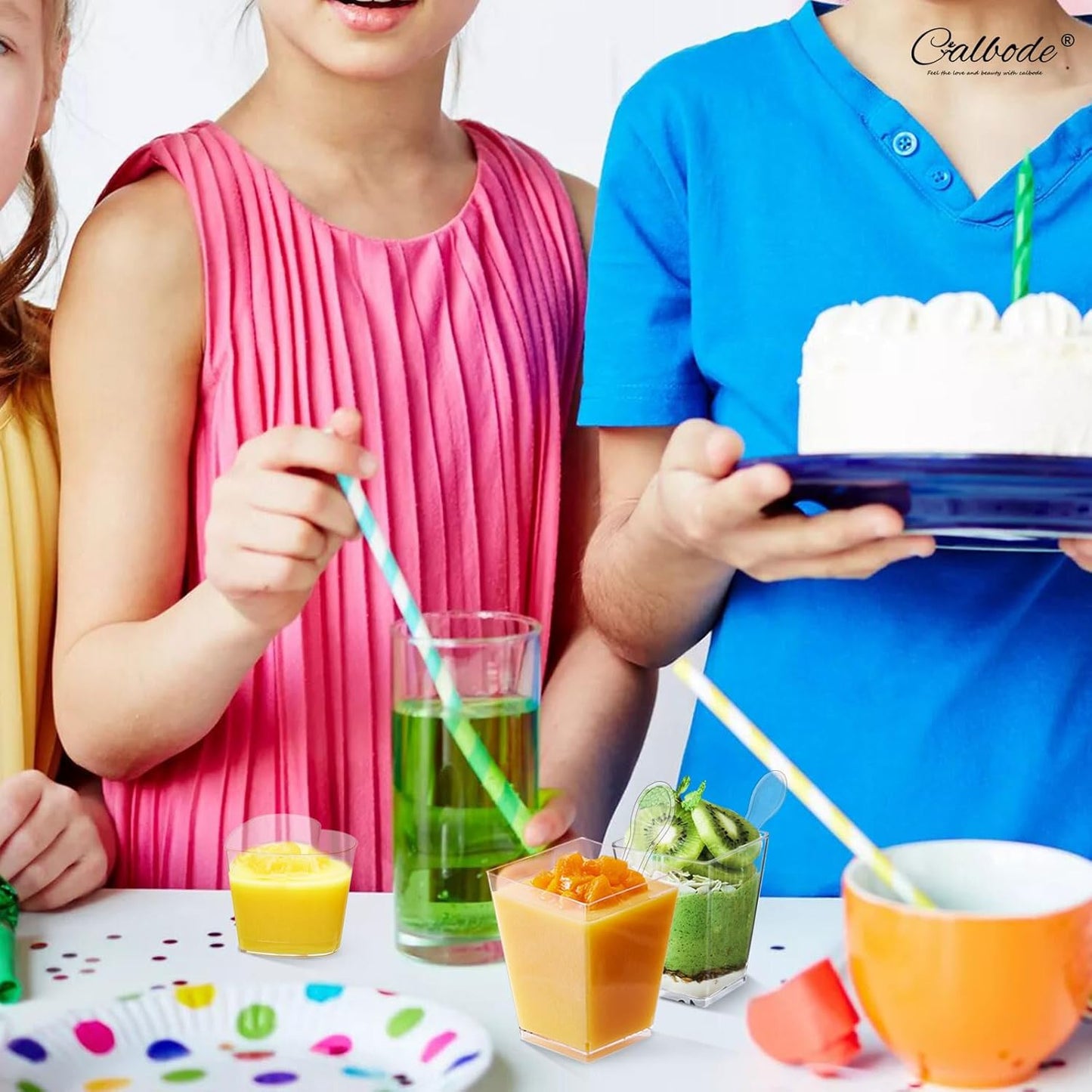 360 Pack 5oz 6oz Dessert Cups with Lids and Spoons, 3 Styles Clear Plastic Appetizer Cups for Halloween Party Disposable Mini Parfait Cups for Serving Fruit Trifle Mousse Ice Cream and Pudding