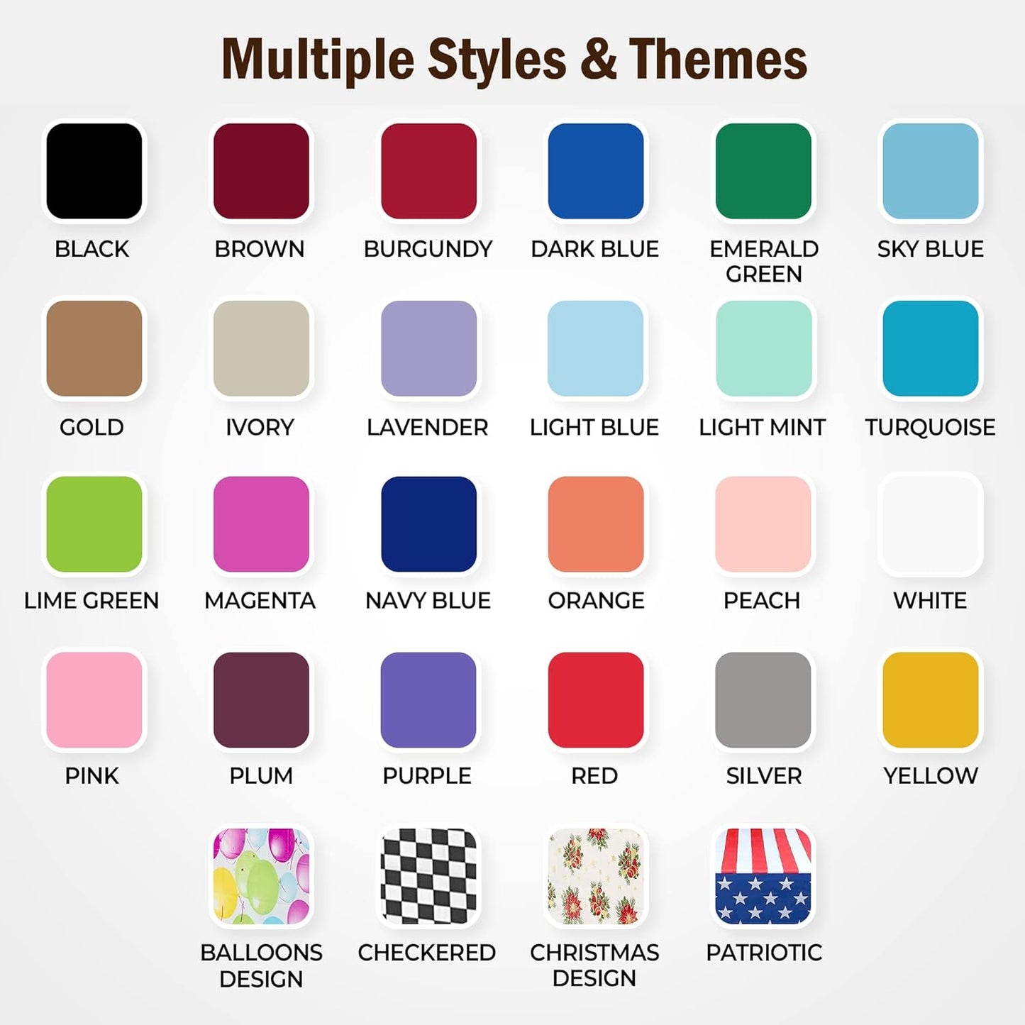 12-Pack Premium Plastic Tablecloth 84in. Round Table Cover - Light Yellow