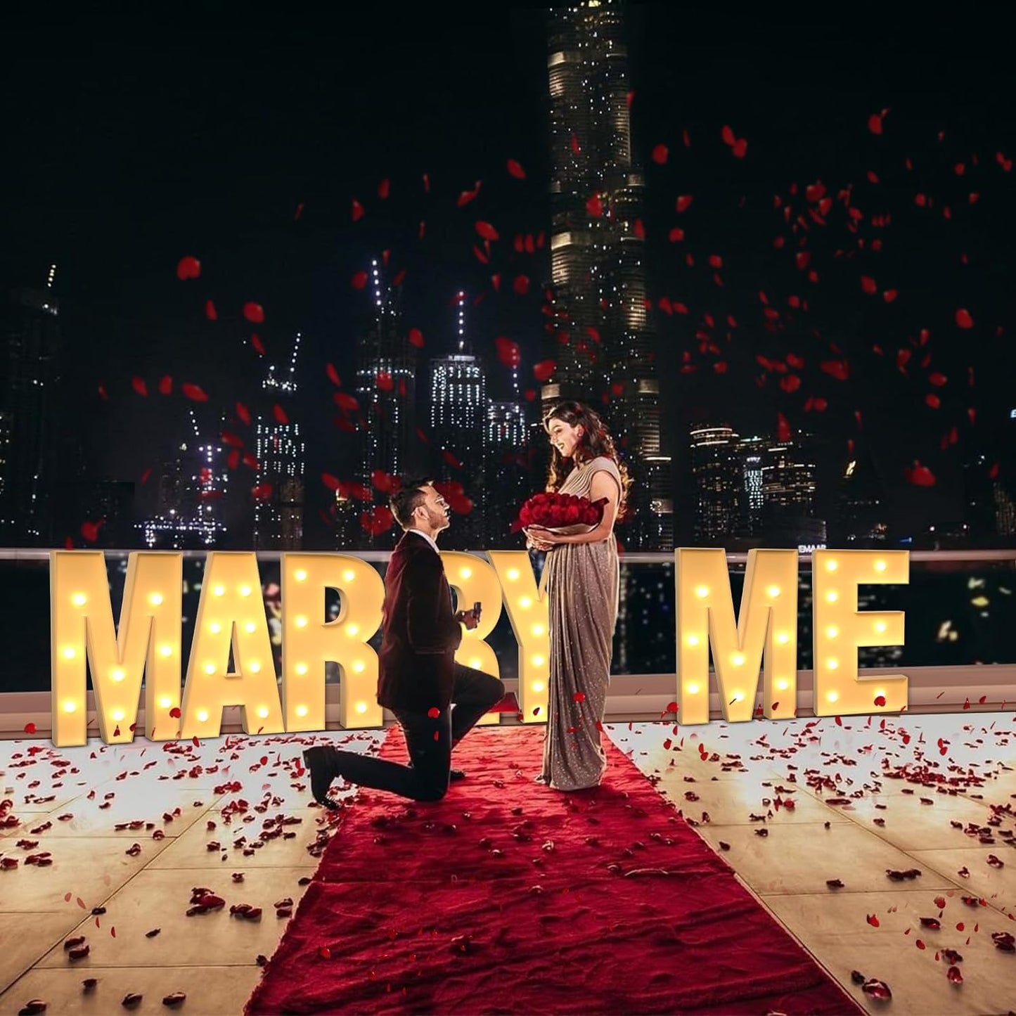 imprsv 4FT Acrylic Light Up Letter O, Decorative Signage for Baby Shower, Anniversary, Weeding, Party Decoration, First Birthday, Kids' Mosaic Kits