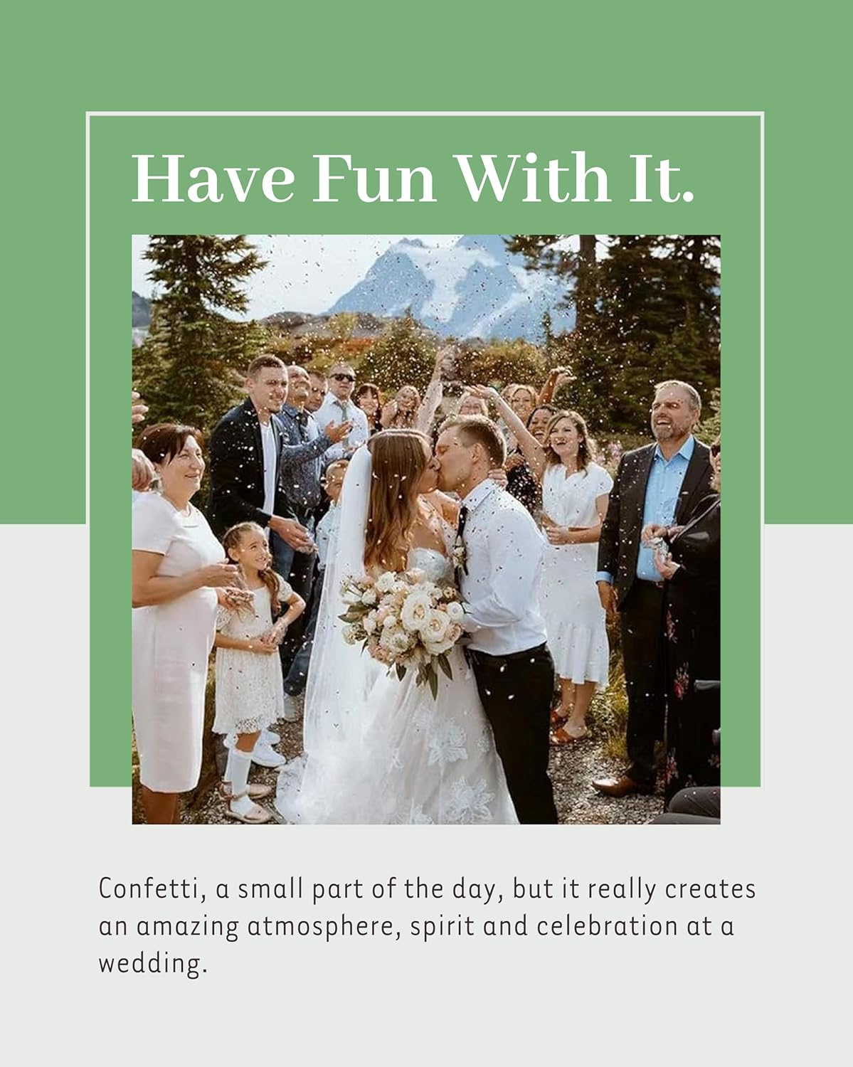 Rainbow Pana 50 Pack Prefilled Confetti Packets | Biodegradable Confetti, Dried Flower Petals | Real Flower Petals to Throw at Wedding, Glassine Bags Rose Petals Wedding Send Off Ideas