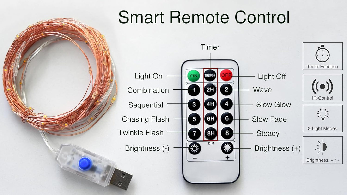 FiveSeasonStuff 29 Ft 4 Pack Amaranth Light Pink Rose Silk Flower Garland Artificial Flowers Decoration Hanging Floral with 66 feet String Lights