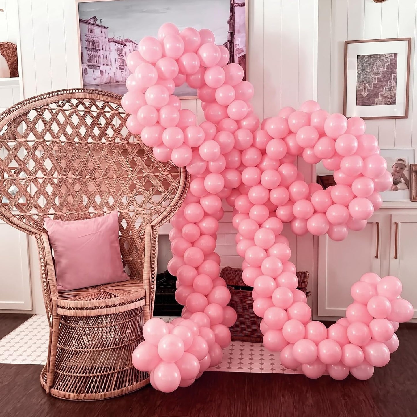125 pcs Light Pink 5 Inch Balloons,Small Balloons for Balloon Garland or Balloon Arch as Party Decorations, Birthday Decorations, Anniversary Party Decoration