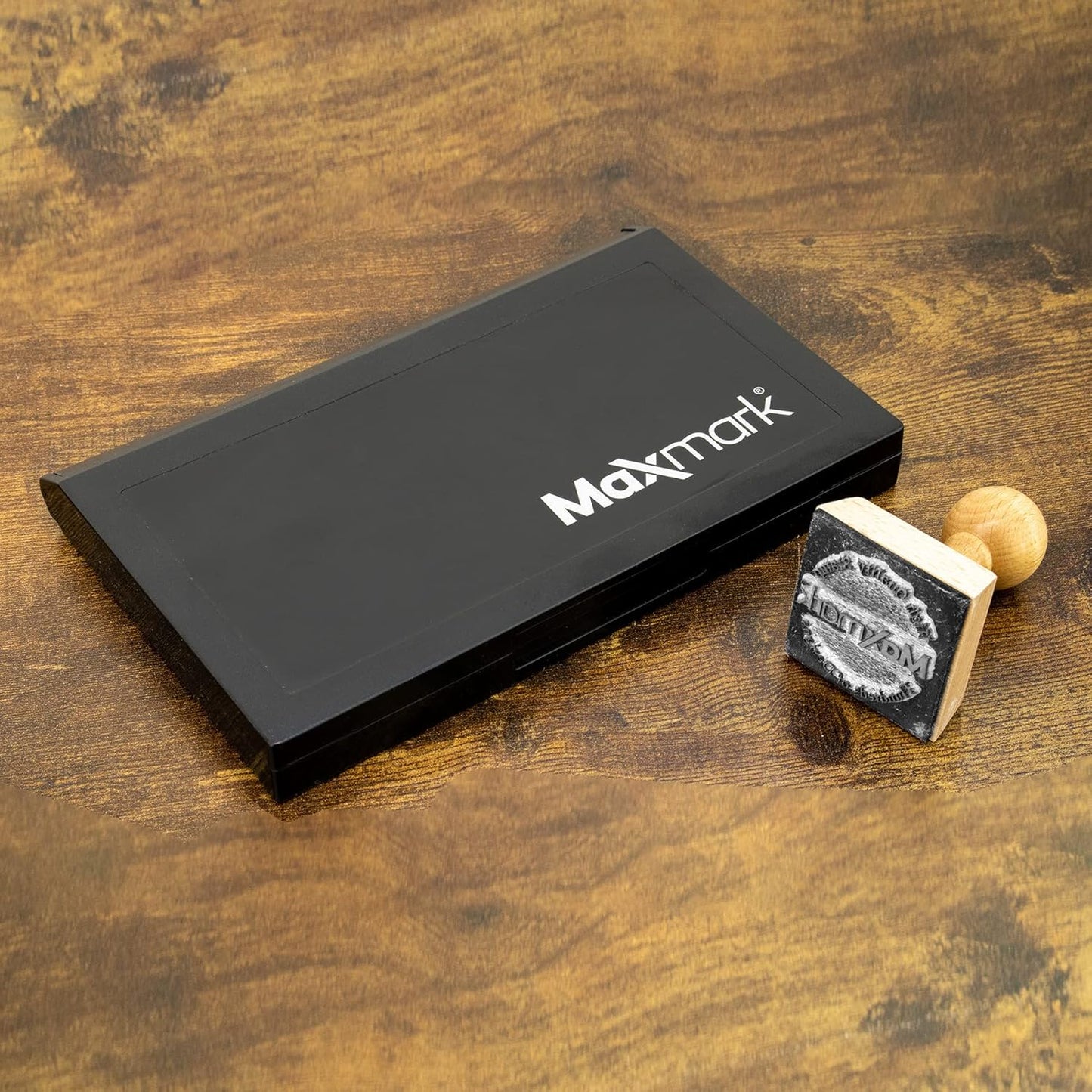 MaxMark Large Premium Magenta Purple Ink Stamp Pad - 4-1/4" by 7-1/4" - Premium Quality Felt Pad