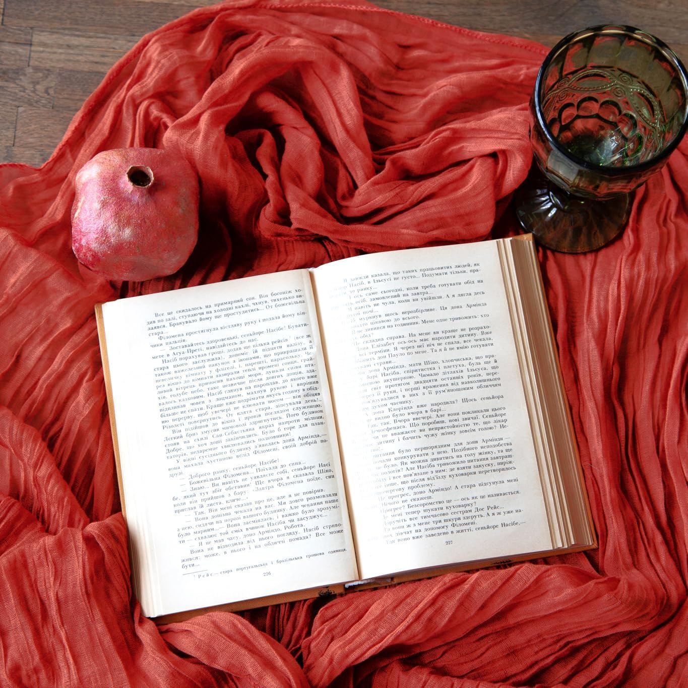 Red Table Runner Cheesecloth 142'' Rustic Gauze Wedding Runner, Christmas Cheese Cloth Tablecloth, Gauze Cheesecloth Wedding Shower Decorations Rustic Theme Tablecloth