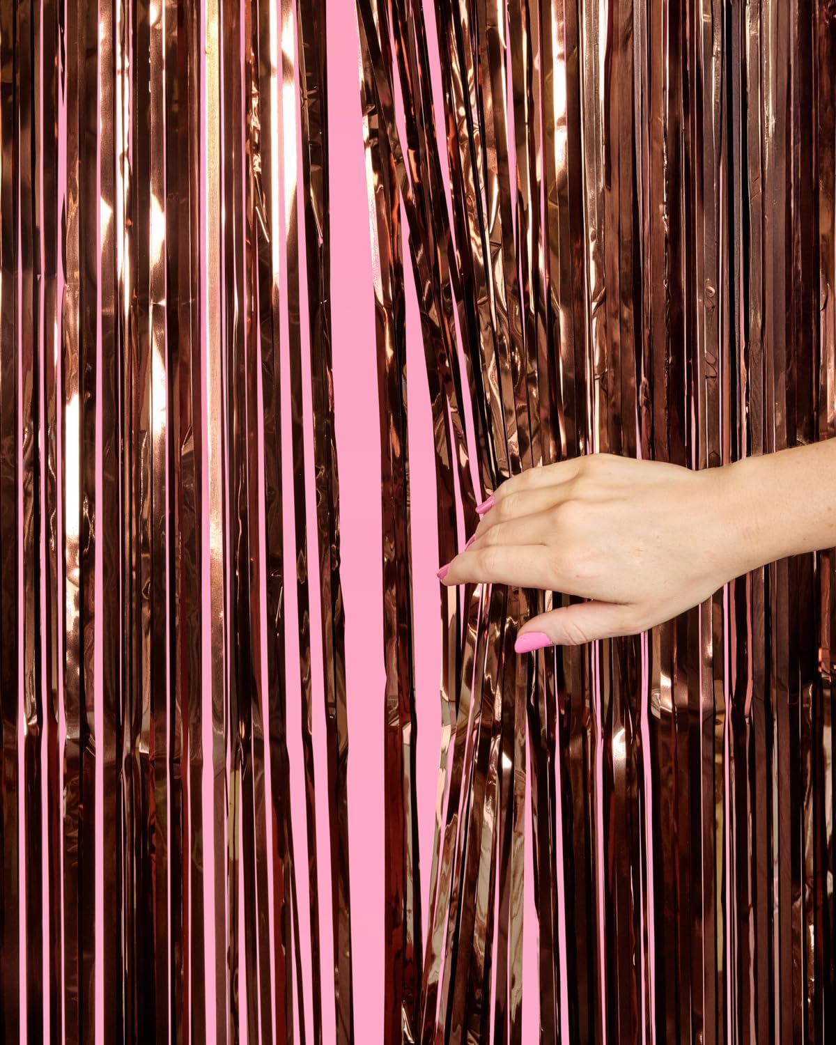 xo, Fetti Brown Party Curtain - Set of 2 | Espresso Martini Fringe, Bachelorette Decorations, Cute Birthday Photo Booth, Party Backdrop, Bday Supplies