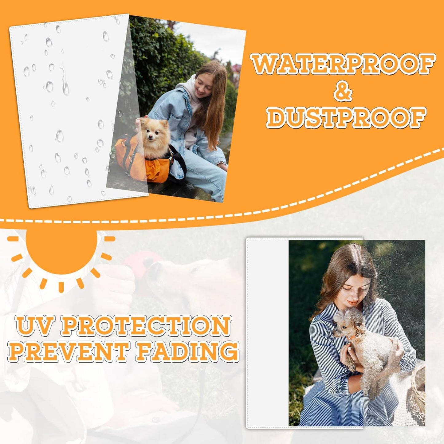 VNDUEEY 15 Pack Magnetic Picture Frames for Refrigerator 5x7 inch, Magnetic Photo Frames Reusable, Magnetic Pocket Picture Frame for Fridge, Locker, Home, School, Office