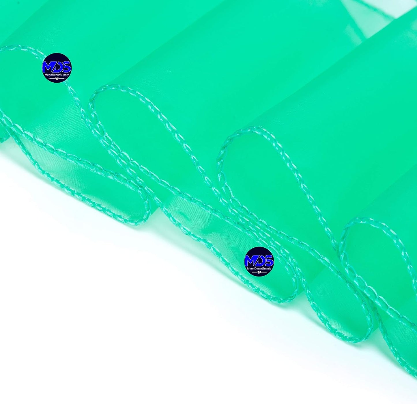 MDS Pack of 25 PCS Organza Chair Sashes Wider Dining Chair Bows Ribbon Tie Back for Wedding Party Birthday Bridal Shower Reception Event Banquet Home Chair Cover Decoration - Mint