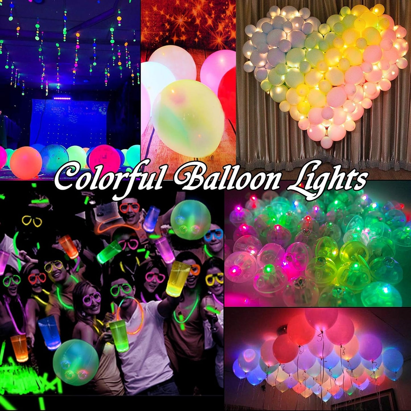 100pcs Red LED Balloon Light, Mini Led Lights Small Round Led Ball Lamp for Paper Lantern Balloon Indoor Outdoor Party Event Fun Birthday Party Wedding Decoration Supplies