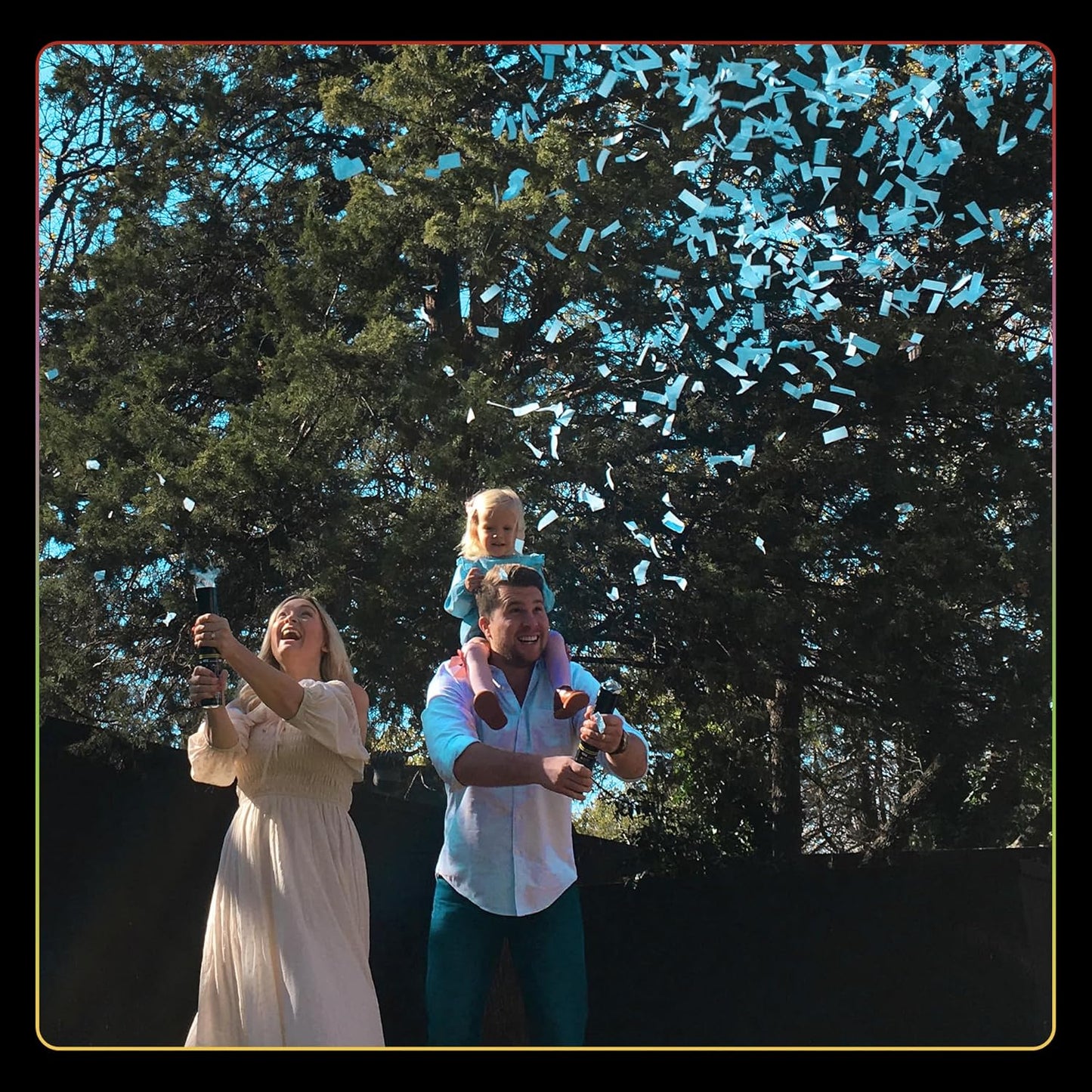 Ultimate Confetti, Turquoise Color Biodegradable Confetti - Rectangular Fluttering Tissue Paper Confetti for Cannon and Launcher use – Best for Wedding, Parties, Concerts and Live Events - 1 lb, 16 oz