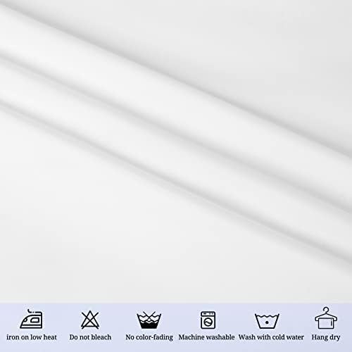 10 Pack Polyester Tablecloths, White 90 x 132 Inch Polyester Table Cloth for 8 Foot Rectangle Tables, Stain and Wrinkle Resistant Washable Fabric Table Cover for Wedding Banquet Restaurant Party