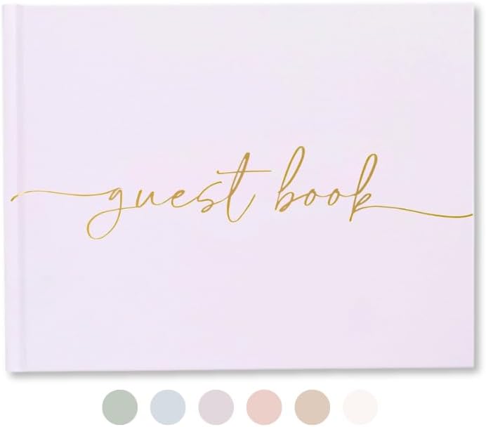 Lamare Wedding Guest Book – Polaroid Guest Book for Wedding Reception, Baby Shower, Birthday, Bridal Shower and Special Event Guestbook – A Stylish Sign in Book for Party - Blank Page