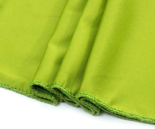 VDS Pack of 150 PCS | Apple Green | Spandex Chair Sashes Bows Without Buckle | Stretch Elastic Banquet Universal Folding Chair Band Tie with for Wedding Party Conference Celebration Event Decoration