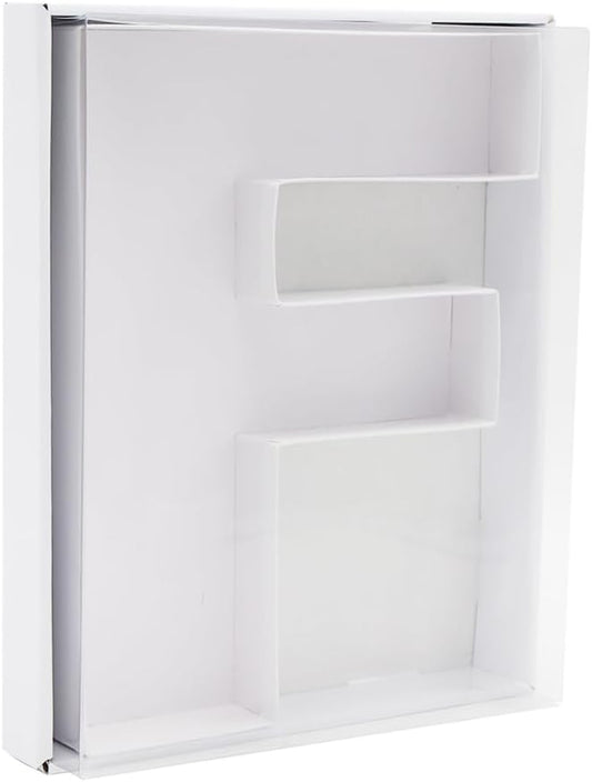 12" Fillable Cardboard Letter Charcuterie Gift Cupcake Box With Cover Sweets Packaging (F)