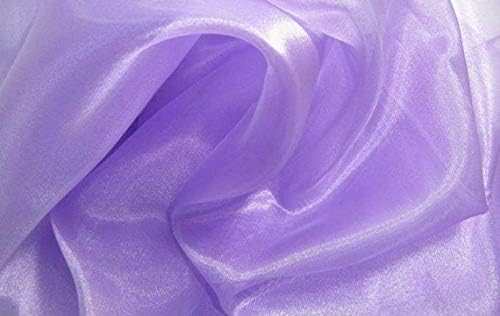 MDS Pack of 10 PCS Organza Chair Sashes Wider Dining Chair Bows Ribbon Tie Back for Wedding Party Birthday Bridal Shower Reception Event Banquet Home Chair Cover Decoration - Lavender