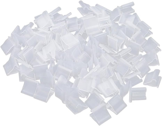 AKOAK 100 Pcs Useful "V" Shaped Balloon Seal Clip Transparent Balloon Button Birthday/Christmas/Wedding Party Decoration Accessories