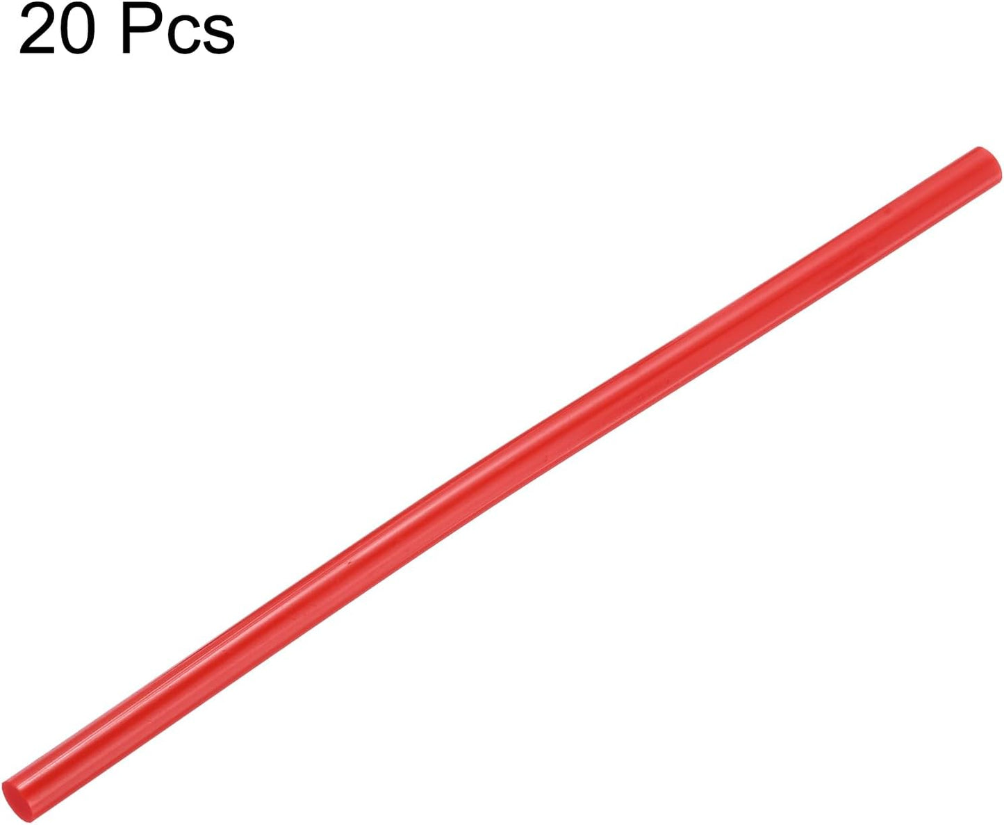 uxcell 20pcs Hot Glue Sticks for Glue Gun 7mm/0.28-inch x 8-inch Mini Hot Melt Adhesive Glue Stick Red