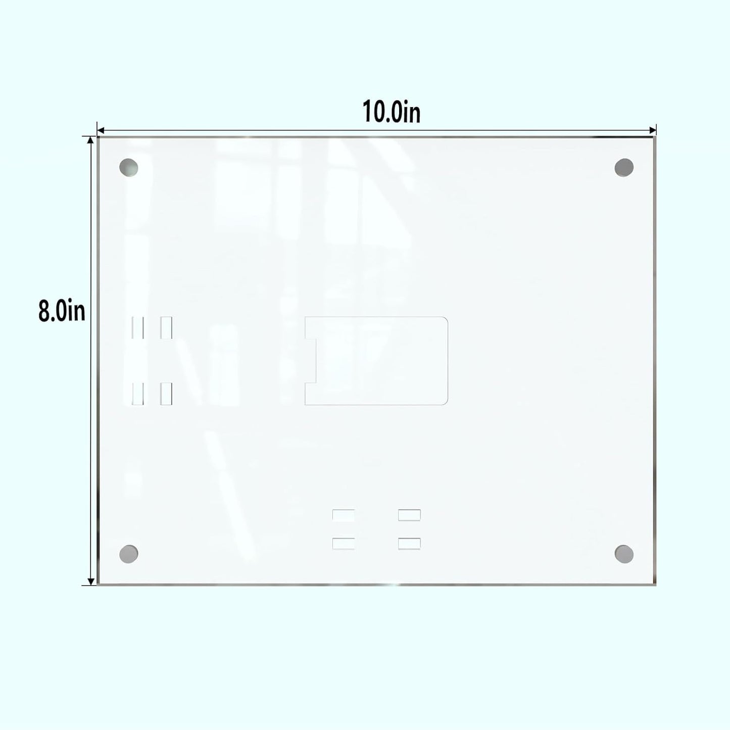 HELPLEX Picture Frames, 6 Pack 8x10 inch Acrylic Picture Frame Clear 8 x 10 Photo Frames Magnetic Picture Frames Ready for Tabletop Display, Effectively Protect Photos from Fading and Yellowing