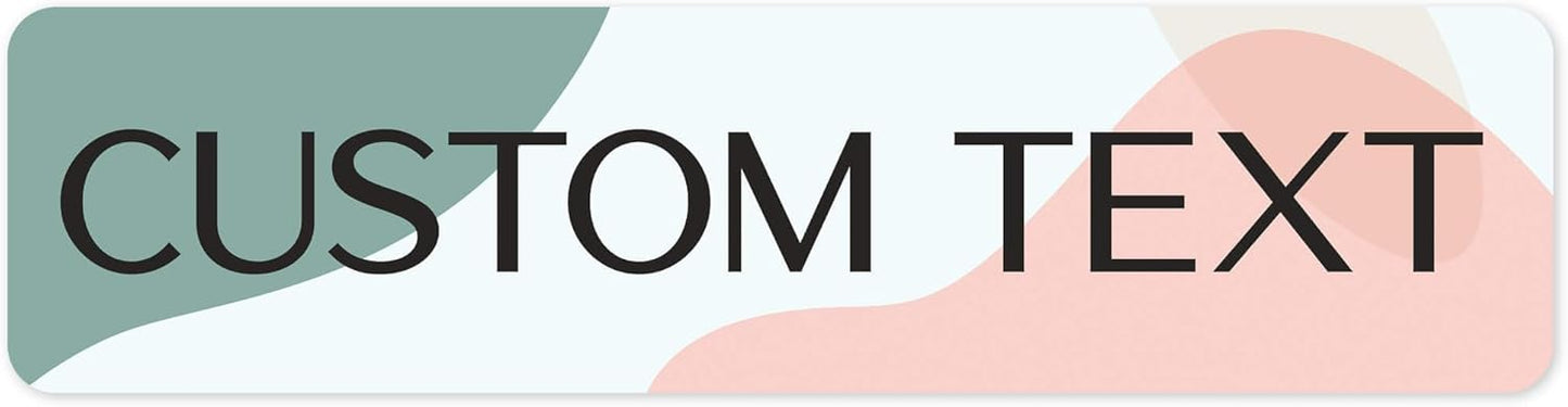 Custom Sign, Custom Street Sign, 11 Font Colors, 13 Font Styles, 4 Hole Options, 22 Sizes, 8x32 Inches, Rust Free DiBound, Fade Resistant, Made in USA by My Sign Center (Minimalist)