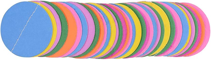 MerryNine Paper Garland 5 Pack, 65 Ft Glitter Paper Garland Circle Dots Hanging Decor, Banner for Baby Shower, Birthday, Nursery Party Decor (Colorful)