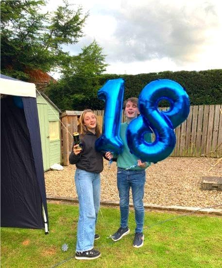 Navy Blue Foil Number 8 Balloon 40 Inch, Helium Mylar Eight Number 8 18 28 38 48 58 80 88 Birthday Balloons, 8th Blue Women Men Wedding Anniversary, Graduations Party Supplies