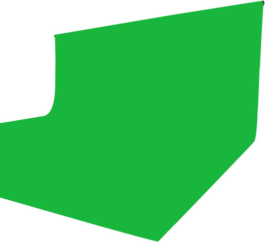 ISSUNTEX 10X20 ft Background Muslin Backdrop, Photo Studio, Collapsible High Density Screen for Video Photography and Television-Green