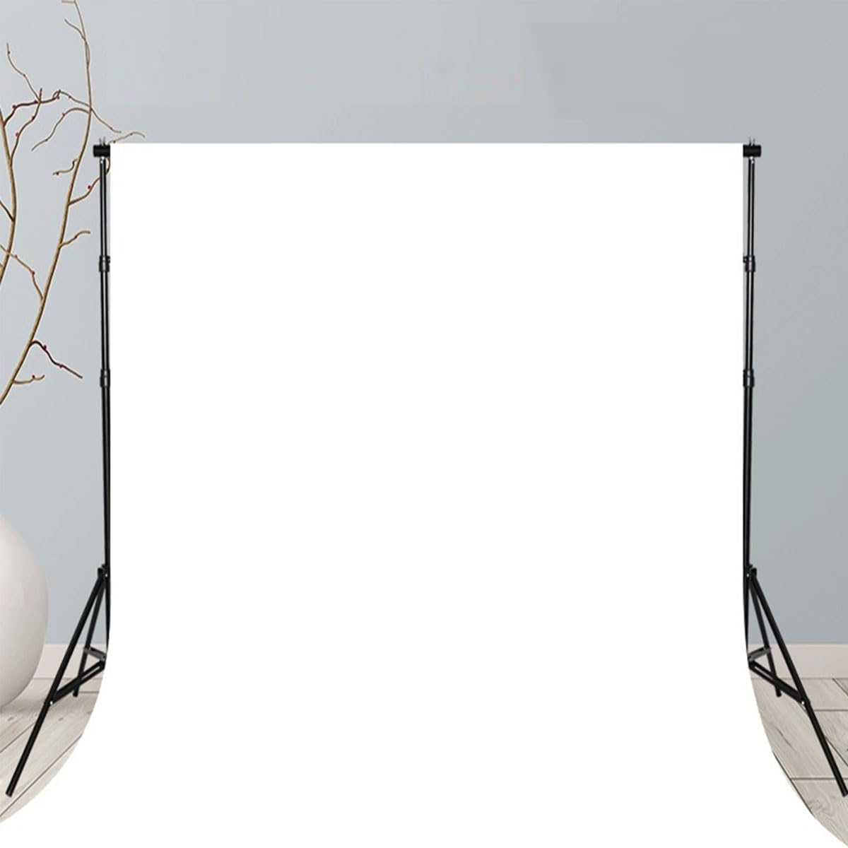 Solid Photography Backdrop Background Chromakey Muslin Portrait Background Screen for Photo Video Studio… (White, 10x12ft)