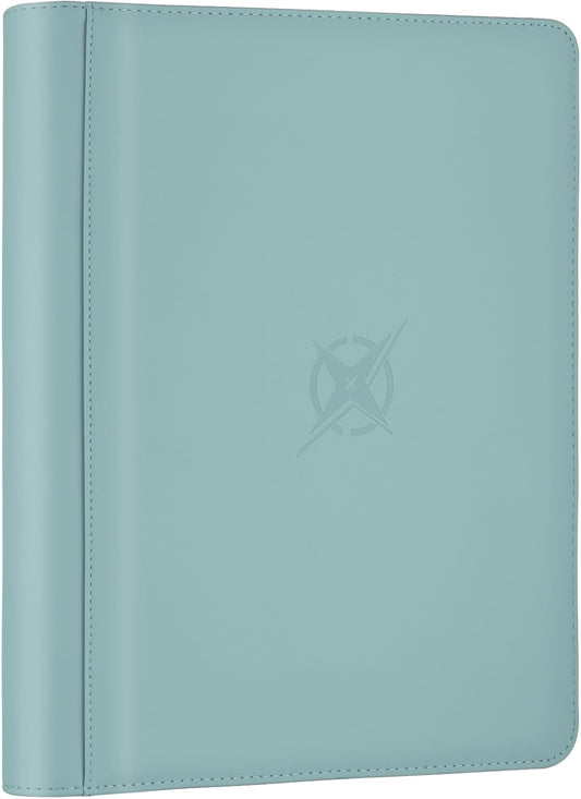 Trading Card Binder, Card Binder 9 Pocket for Trading Cards, Holds 540 Cards, Zippered Premium Card Collection Binder Album for Game Card, Sports Card, Yugioh, MTG (Sky Blue)