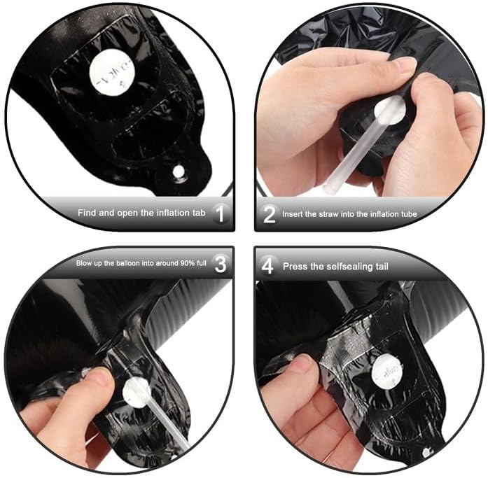 40 Inch Black 23 Large Number Balloon, 23 32 Black Birthday Party Decorations, Numbers 23 32 Foil Balloons for Anniversary Graduations Celebration Supplies