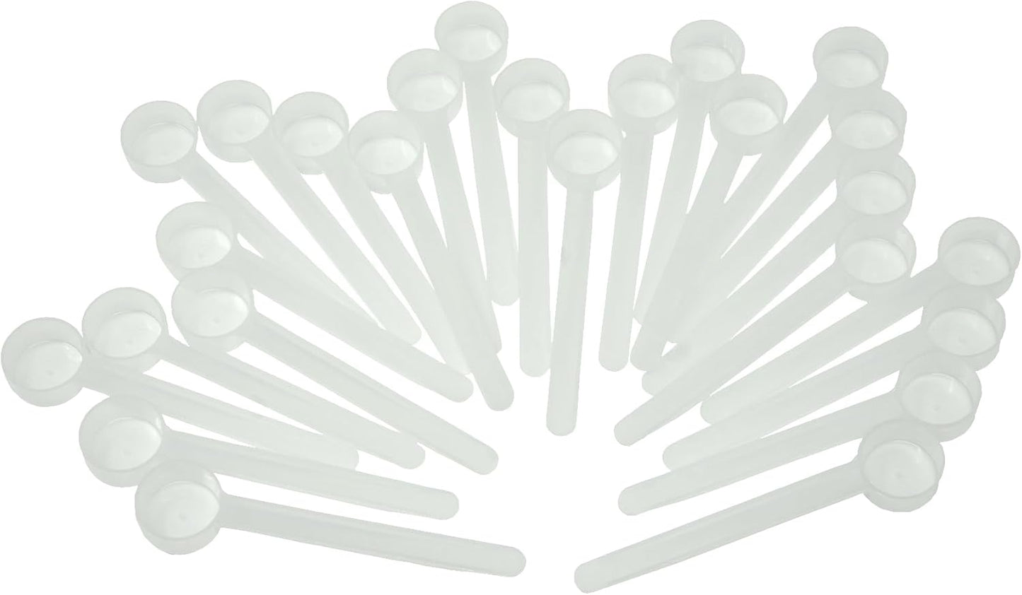 18 mL (18 CC) Long Handle Scoop for Measuring Coffee, Pet Food, Grains, Protein, Spices and Other Dry Goods (Pack of 100)