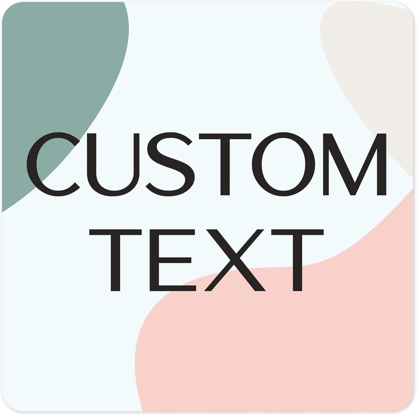 Custom Sign, Custom Street Sign, 11 Font Colors, 13 Font Styles, 4 Hole Options, 22 Sizes, 24x24 Inches, Rust Free DiBound, Fade Resistant, Made in USA by My Sign Center (Minimalist)