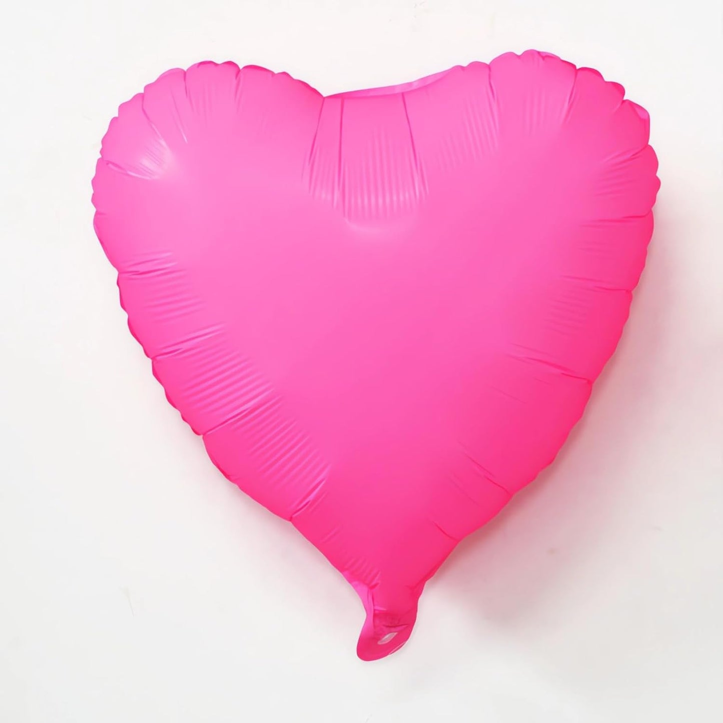 10pcs Fluorescent Pink Heart Balloons - 18 Inch Hot Pink Heart Shapes for Baby Shower, Wedding, Valentine's Day Decorations