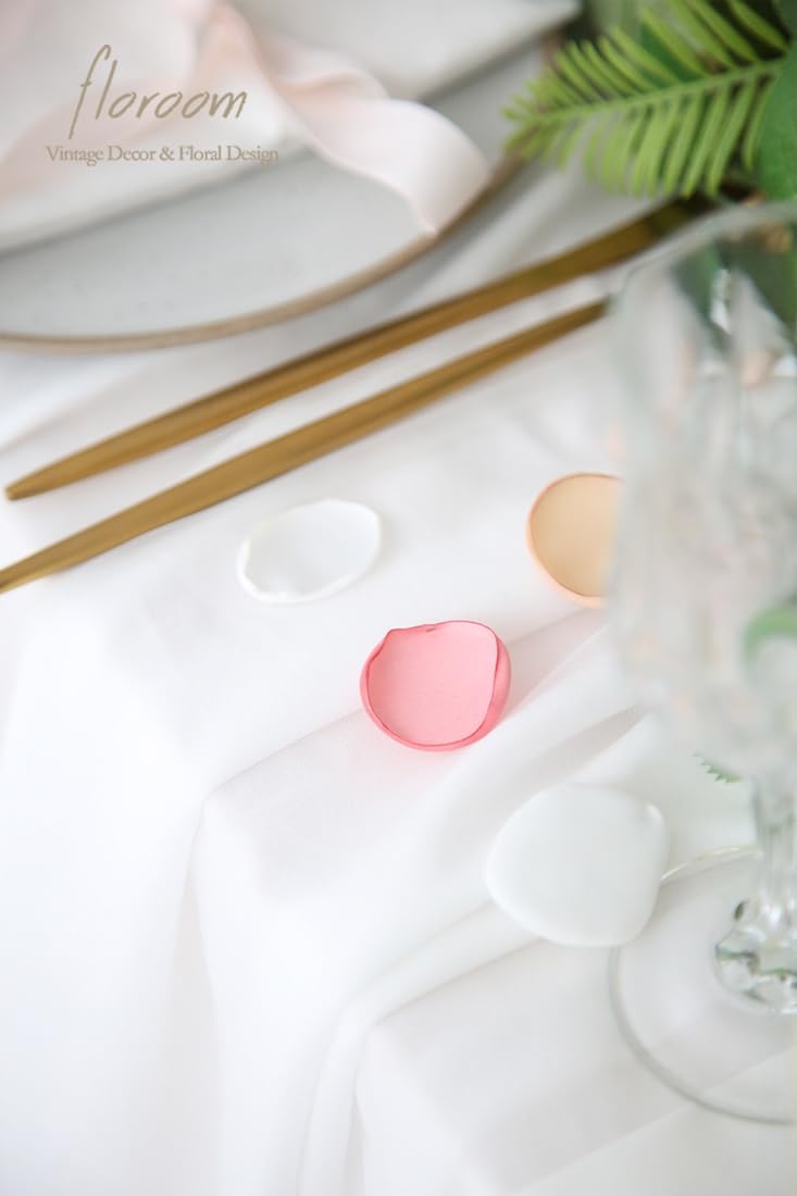 Floroom 500pcs Rose Petals Champagne Pink Faux Silk Flower Petals for Wedding Flower Girl Basket Aisle Runner Scatter Dinner Table Centerpieces Party Confetti Bridal Shower Romantic Night Decoration