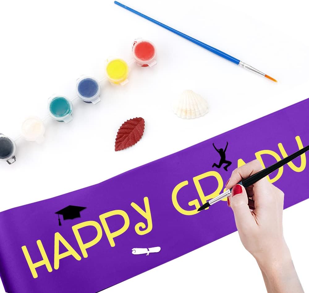 16 Pcs Satin Sash - Purple Sash for Bride, Pageants, Graduation, Hen Party, Homecoming - Plain, DIY Custom Sashes