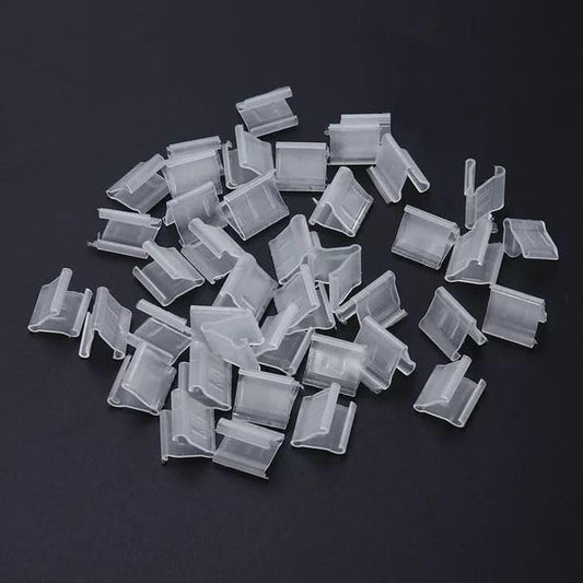 100 Pcs Transparent Balloon V-Shaped Clip Plastic V-Shaped Balloon Clip Wedding Wedding Party Halloween Creative Sealed Decorations