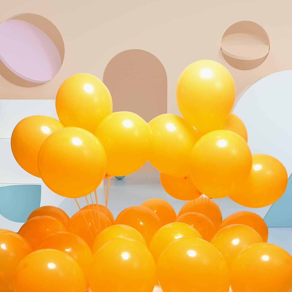 300 Pack Lemon Yellow Balloons 12 inch Mustard Yellow Latex Party Balloon Bulk for Various Party Events Decorations