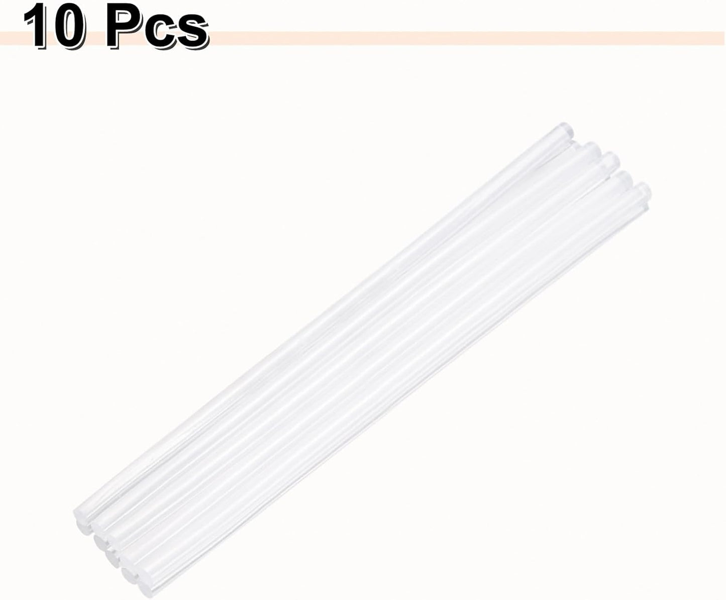 HARFINGTON 10pcs Hot Glue Sticks 0.28" Dia x 11.02" Long EVA Mini Hot Melt Adhesive Glue Stick for Hot Melt Gun Wood Plastic Glass Flowers Fabrics Foam, Clear