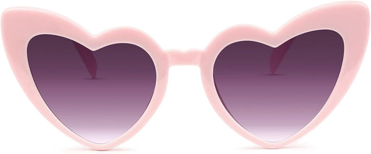 YOGFIT Heart Sunglasses for Women Fashion Classic Love Eye Protection Sunglasses Vintage Cute Heart Sunglasses